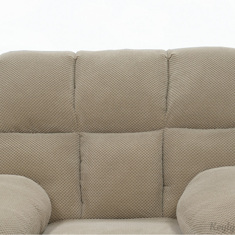 Fauteuil inclinable manuel berçant avec tissu Nubby, Tissu chameau
