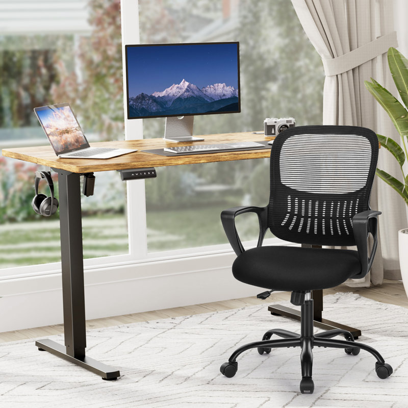 Standing & Height-adjustable Desks Office Set with Office Chair, 46.46'' H x 40'' W x 23.62'' D