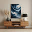 Paysage abstrait 25, art mural gris en métal-1815531284