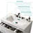 Integrated White Ceramic Basin, Drain Not Included