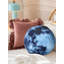 Abstract Black Round Cushion-134096167