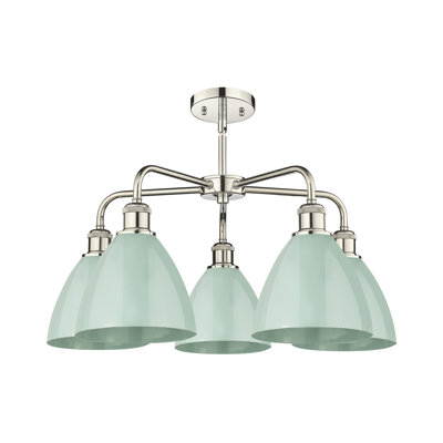 Trickett 5 - Light Steel Dimmable Chandelier
