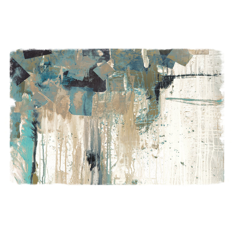 Squares And Drips - Wrapped Canvas Art Prints, 30cm H x 46cm W x 3.8cm D