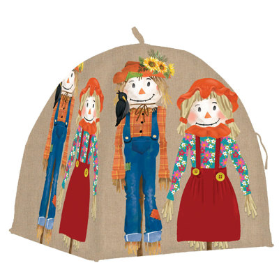 Scarecrow Couple Tented Plant Panel Cover