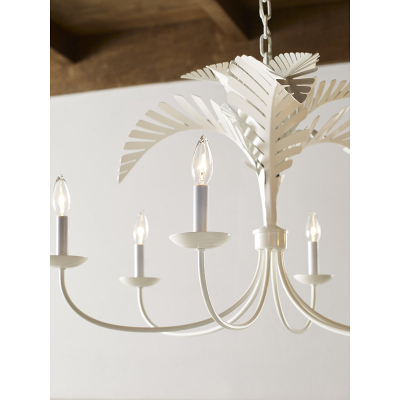 Royal 6 - Light Chandelier, White