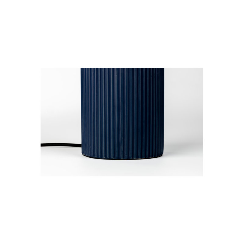 Lampe fantaisie en céramique Dash, Bleu, H 15 po x l 6 po x P 6 po