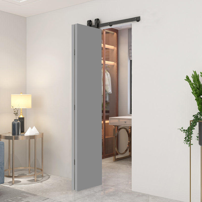 Porte pliante 80 po, 24 po x 80 po, Gris clair