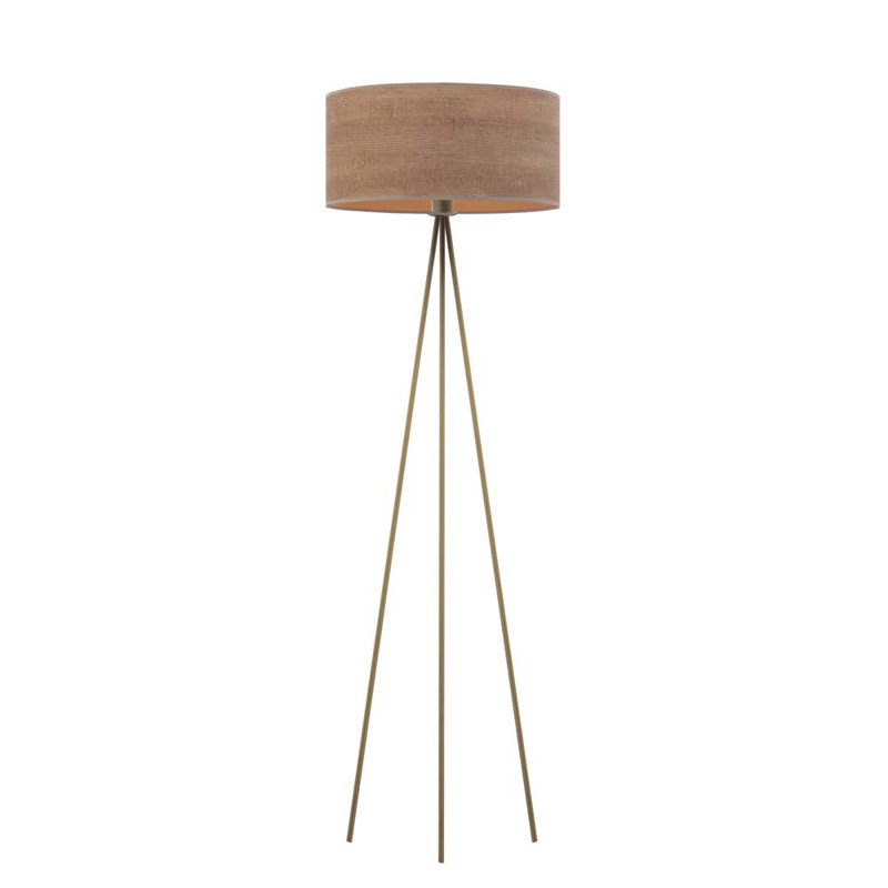 Chatham 157cm Tripod Floor Lamp, Brown, Gold