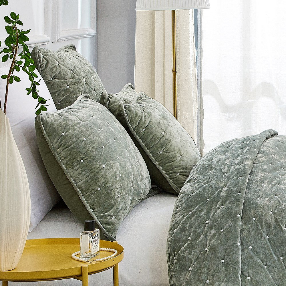 Polyester Polka Dots Sham Set Tache Home Fashion 