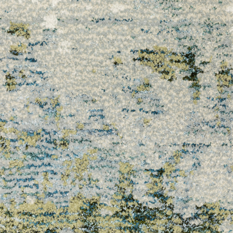 Tapis bleu / vert Knox, Rectangle 10 pi x 13 pi 2 po