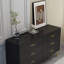 Commode double 6 tiroirs H 47,2 po Hoschton-67983092