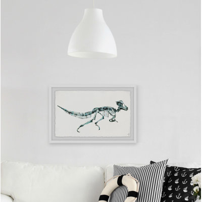 Brodhead 'Running T-Rex Skeleton' Framed Print