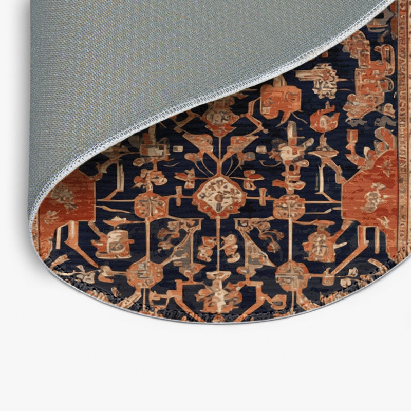 Tapis d'intérieur et d'extérieur brun Persian