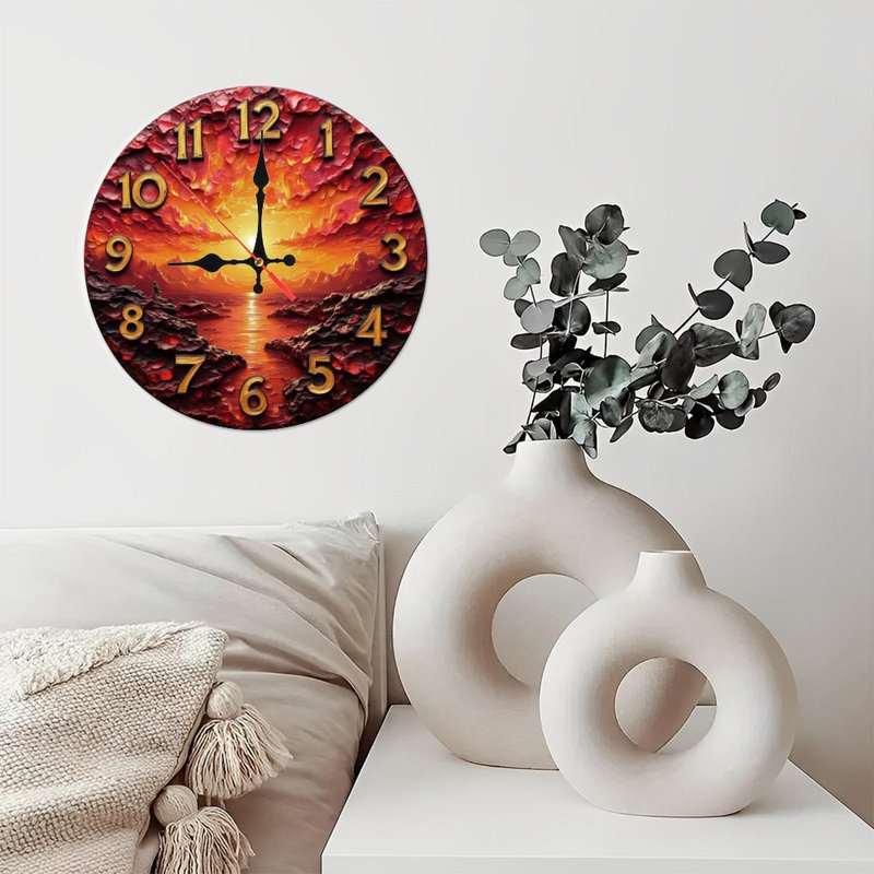 Horloge coucher de soleil