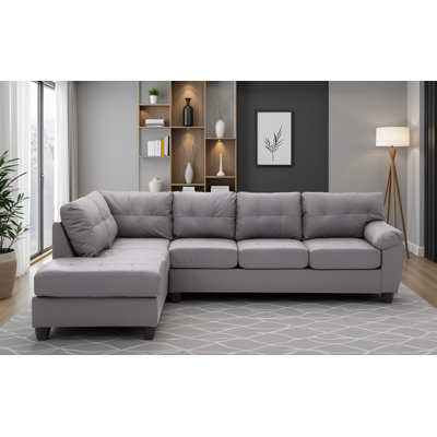 Weldon Mocha Microsuede Sectional