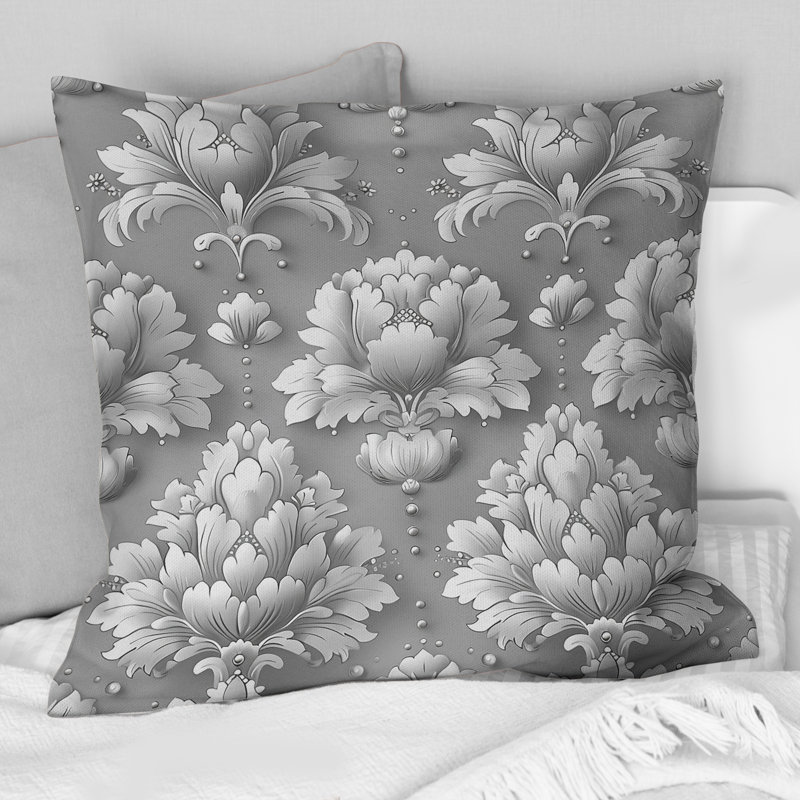 Flower Blooms - Coussin décoratif Glam, H 16 po x l 16 po