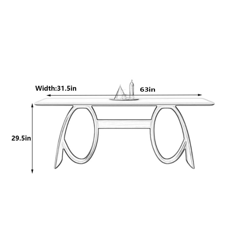 Elman, 29.5"H x 63"L x 31.5"W