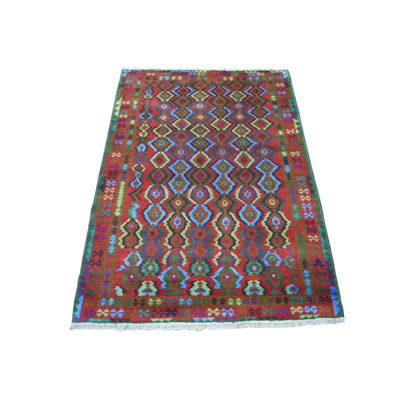 Tapis oriental en laine noué à la main 3 pi 5 po x 4 pi 8 po - 1DAE88E39D164A6892D6B1F215324359