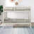 Appolon Twin Over Twin Solid Wood Farmhouse Bunk Bed with Barn-Style Panel Headboards-979330012
