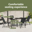 4 - Person Patio Dining Set with Rectangular Table-1441669927