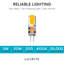 1,5 watts (équivalent à 20 watts), ampoule del t3, ampoule non à intensité variable, base g4/à deux broches-50658666