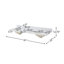 Ensemble de meuble-lavabo double 61 po avec dessus Dhanraj