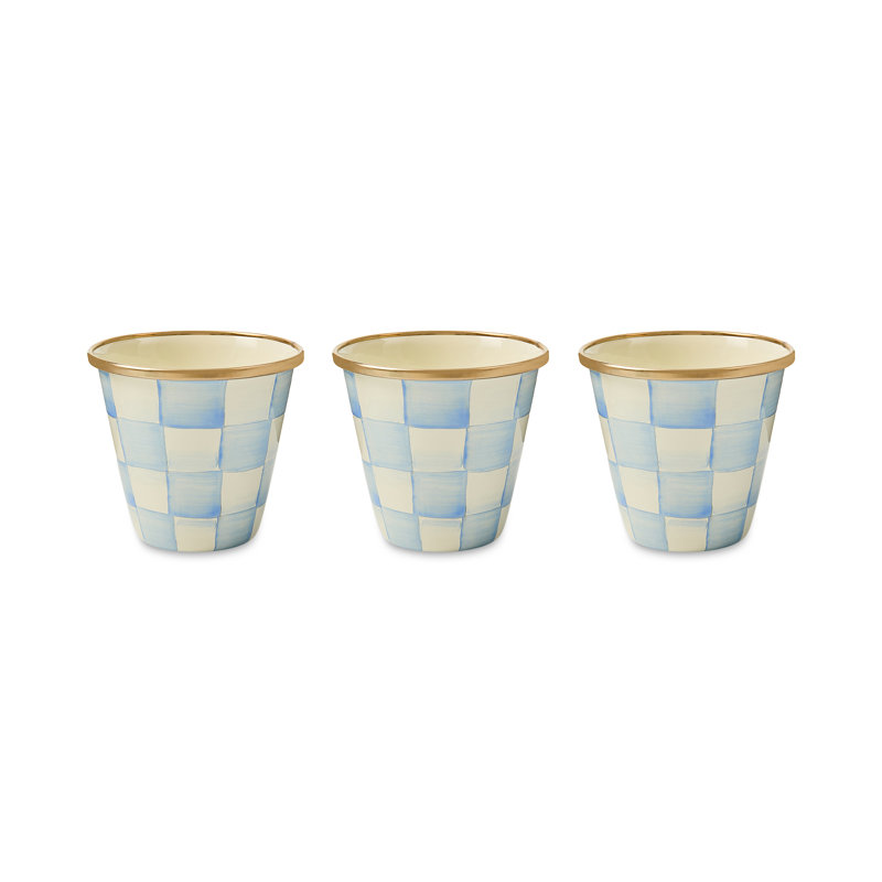 Sky Check Herb Pots