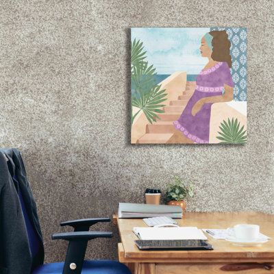 ''Mediterranean Holiday IV'' By Flora Kouta Giclee Canvas Wall Art