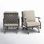 Chaises longues de patio en acier thermolaqué Argirios-101468520
