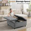 Repose-pieds carré avec rangement Delmontez-958406308