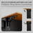 Rolling Kitchen Island with Drop Leaf Countertop, Sliding Door Storage & Lockable Wheels-583850876