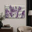 Œuvre d'art mauve lavande mauve sur fond effet bois, images murales rétro rustiques, impression sur toile encadrée-899922255-825709749-807997935