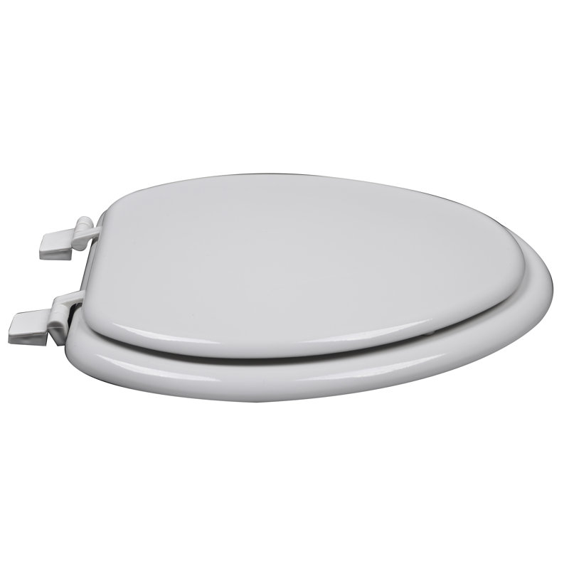 Elongated Toilet Seat and Lid, White