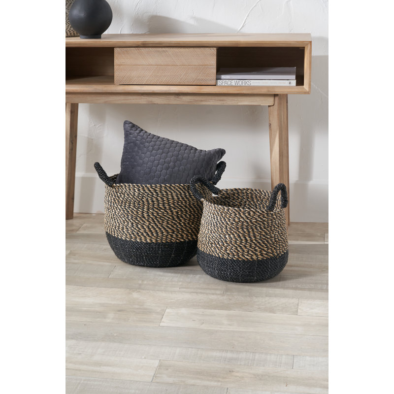 Hand Woven Laundry Hamper with Handles