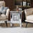 Jiyah Mirrored Glass Top End Table