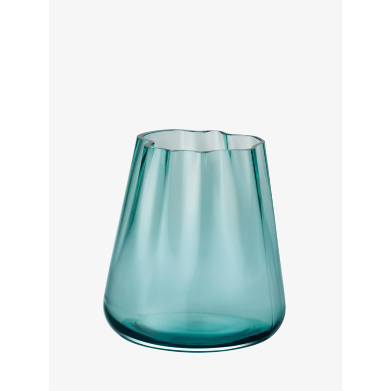 Lagoon Hurricane Candle Holder, 7.25" H x 6.75 W x 6.75" D, Sea Green