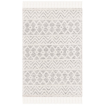 Natura Hand Loomed Wool/Cotton Southwestern Rug in Beige