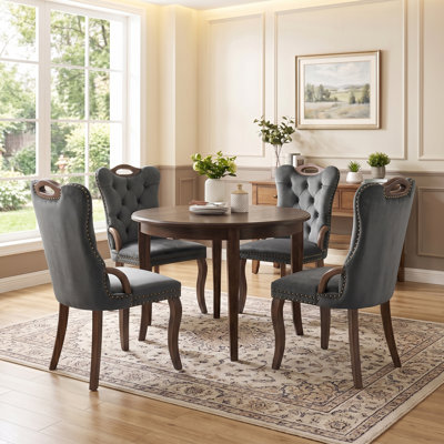 Upholstered Dining Chairs with Tufted