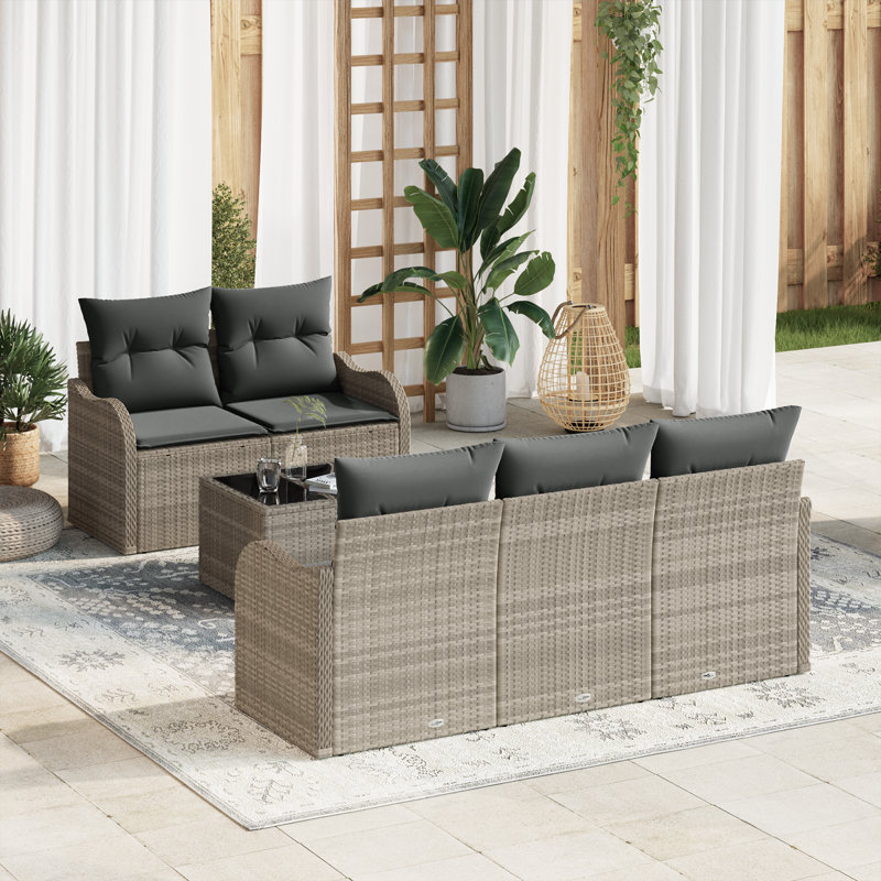 176cm Wide Patio Sofa with Cushions