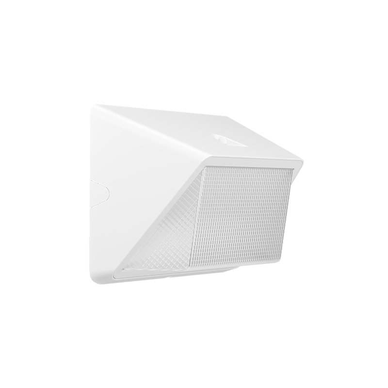 Ensemble de luminaires muraux à DEL pour réfracteur - 6500 lumens, lumière blanche vive 4000K, crépuscule à l'aube, finition blanche, éclairage de sécurité extérieur