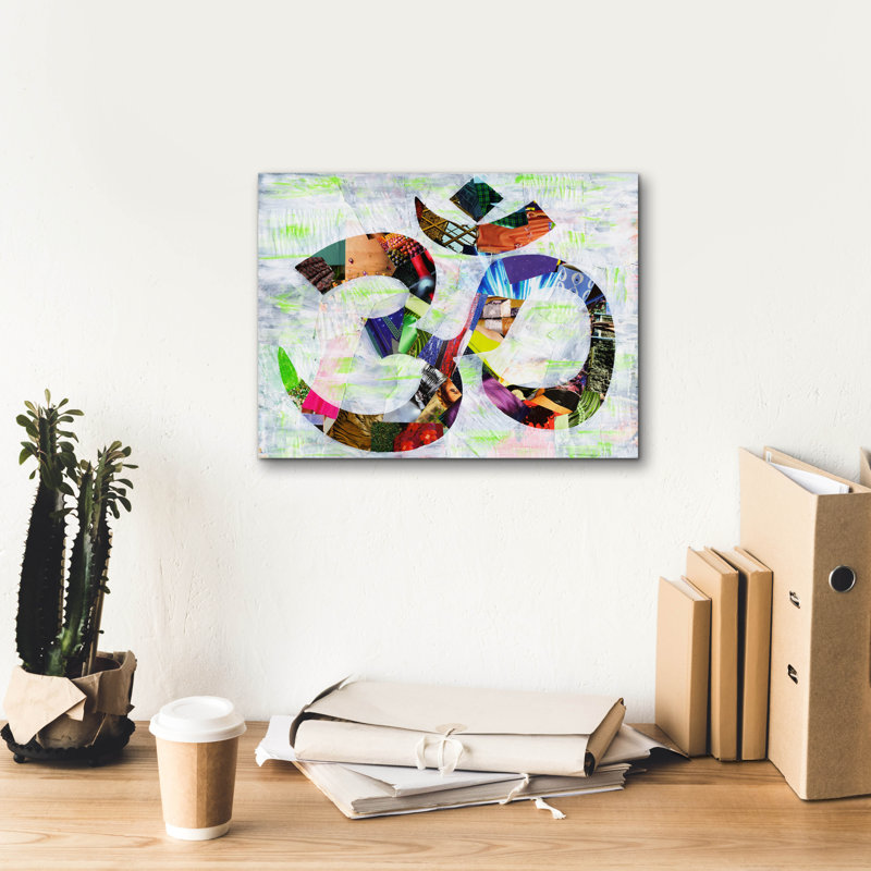 «Namaste» par Artpoptart, art mural sur toile, H 12 po x l 16 po x P 0,75 po