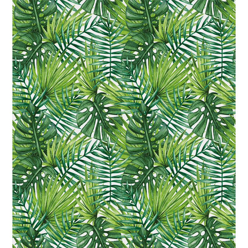 Coastal Polyester Floral Duvet Cover, Twin
