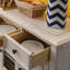 Buffet blanc massif et bois manufacturé