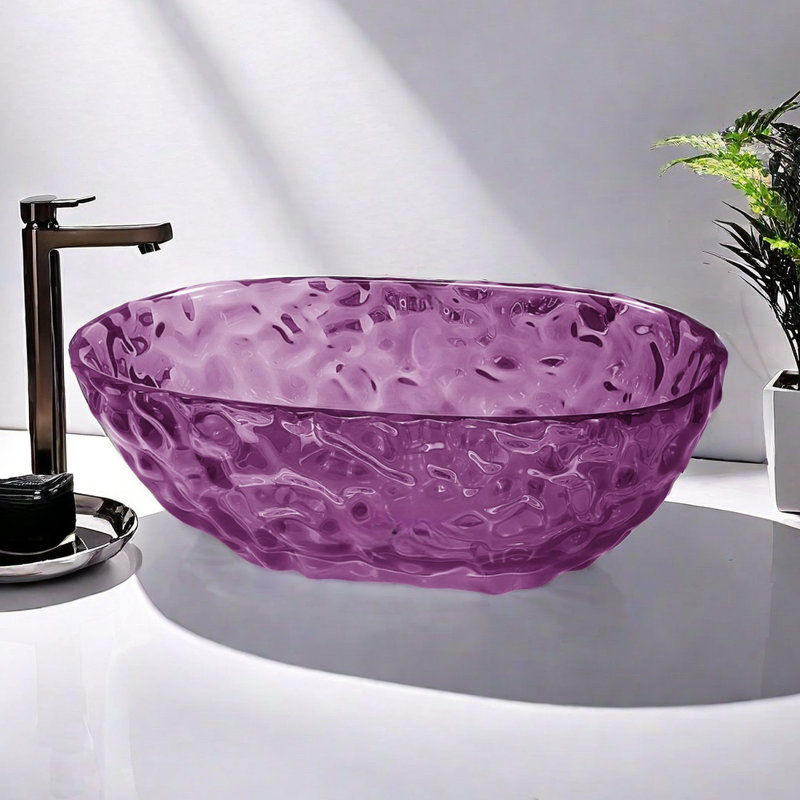 Ensemble de baignoire et douche H 67,5 po x l 22,5 po Modern Creative, Mauve