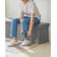 110x38x38cm Linen Upholstered Storage Bench-121935962