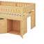 Lit mezzanine double avec armoire de rangement-339768491