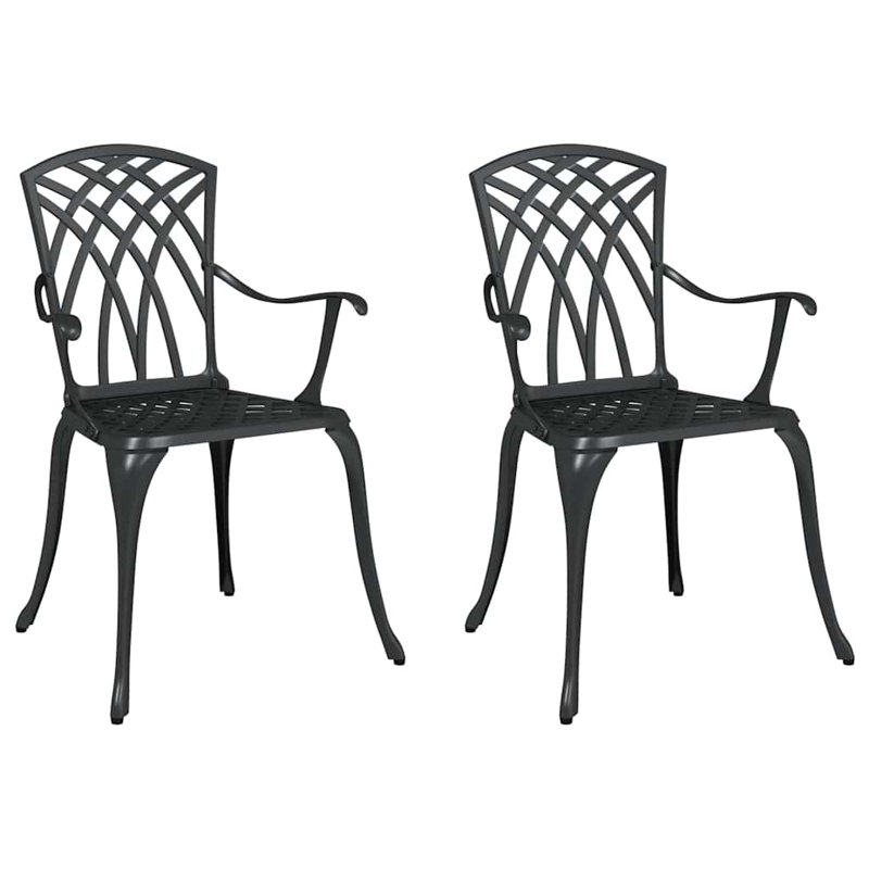 Patio Dining Armchair, Black