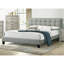 Grand lit de couleur gris anthracite avec tête de lit et cadre de lit plateforme stable en bois, structure solide moderne-1410822143-1410822136