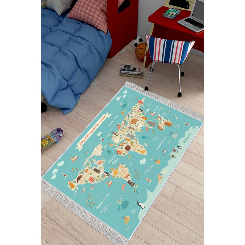 Luxurious Velvet Area Rug (4.6 x 7.2 ft), 100% Antibacterial Fabric, Non-Slip Cotton Backing, Pile Height: 0.4 in | Machine Washable, 3D Digital Print Design | Perfect for Living Room & Bedroom Decor, Soft & Durable