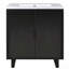 Ensemble de meuble-lavabo 30 po avec lavabo, armoire combinée, armoire de rangement, structure en bois massif-1347762120